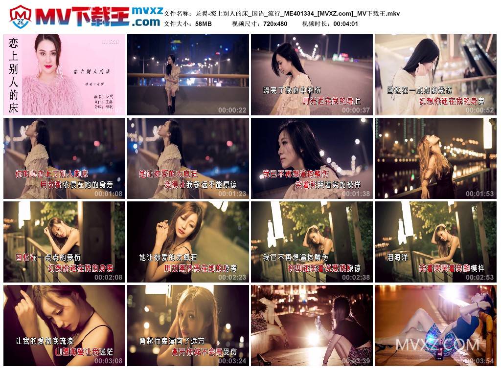 龙翼-恋上别人的床_国语_流行_ME401334